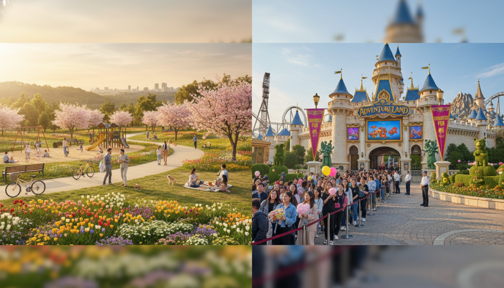 free vs paid attractions