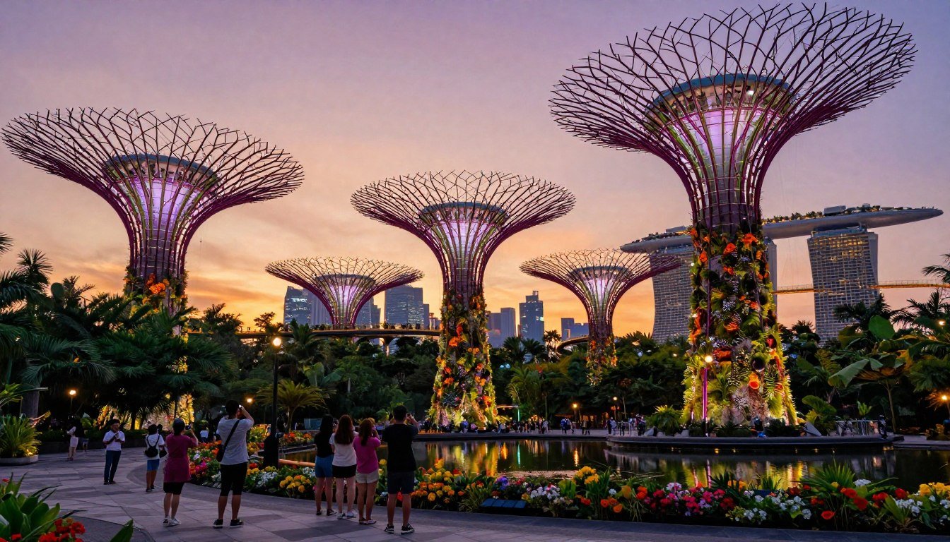 Gardens by the Bay Supertree Grove in Singapore