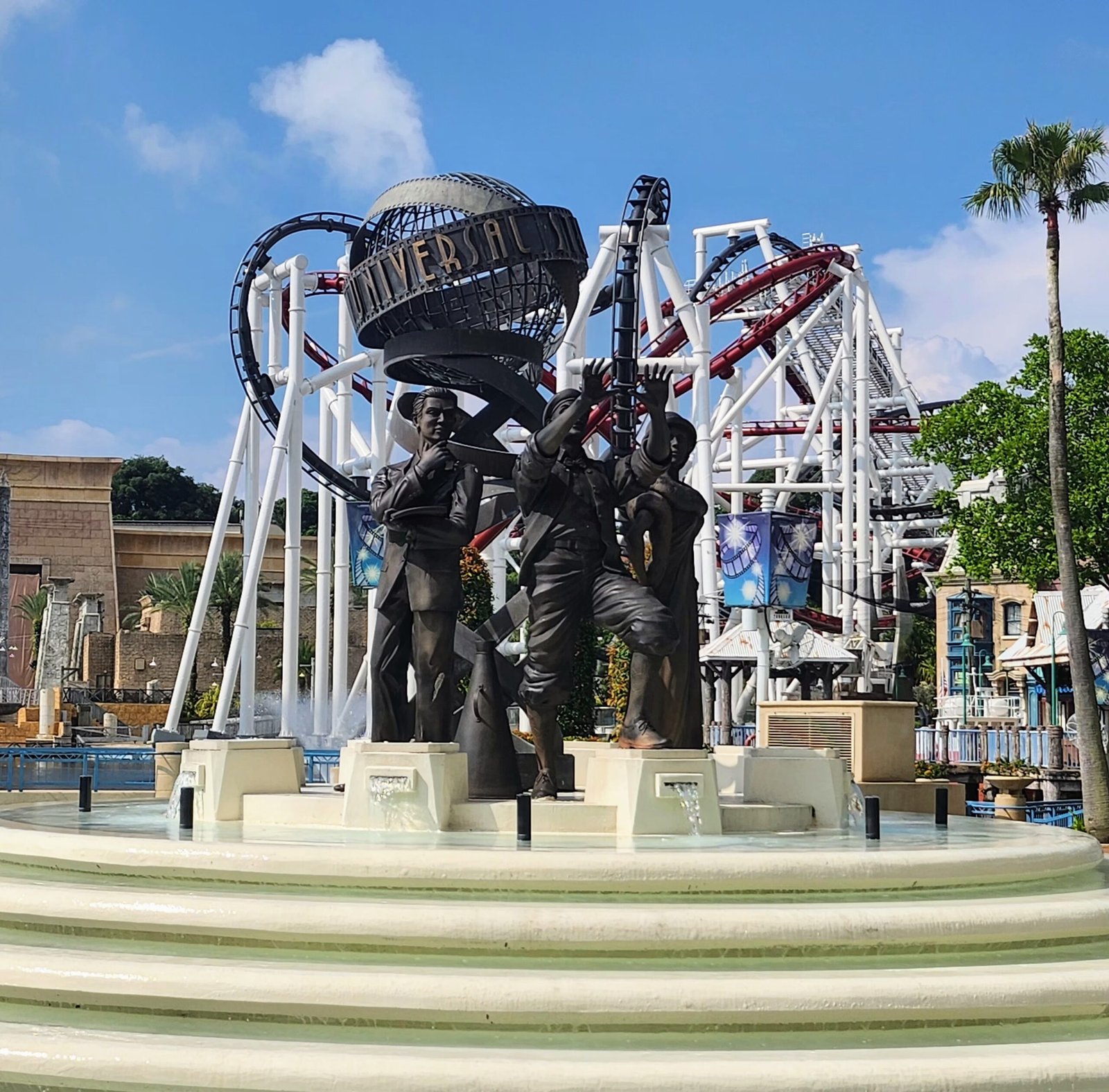 Universal Studios Singapore entrance during a trip