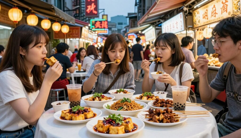taipei raohe night market food tour