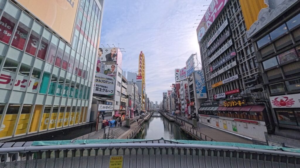 Dotonbori canal in Osaka during the day